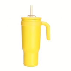 Stainless Steel Toddler Travel Coffee Mug Custom Kids <b>Tumbler</b> <b>With</b> Handle and <b>Straw</b> American Style Vacuum Insulated Flask - Product Image 6