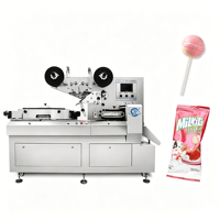 Machine d'emballage rotative de type oreiller pour petits bonbons, sucettes et mini-bonbons au sucre