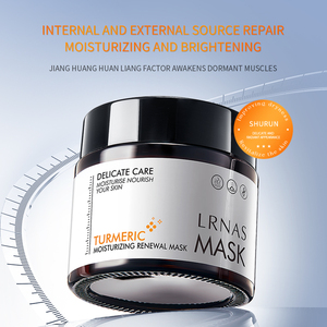 Masque Facial Hydratant et Lissant au Curcuma, Rénovateur au Collagène, Nourrissant et Éclaircissant pour la Peau du Visage, Marque Privée OEM ODM LRNAS - Product Image 3