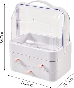 Boîte de finition de bureau d'approvisionnement direct d'usine de sésame avec organisateur de maquillage de conception de tiroir de poignée - Product Image 2