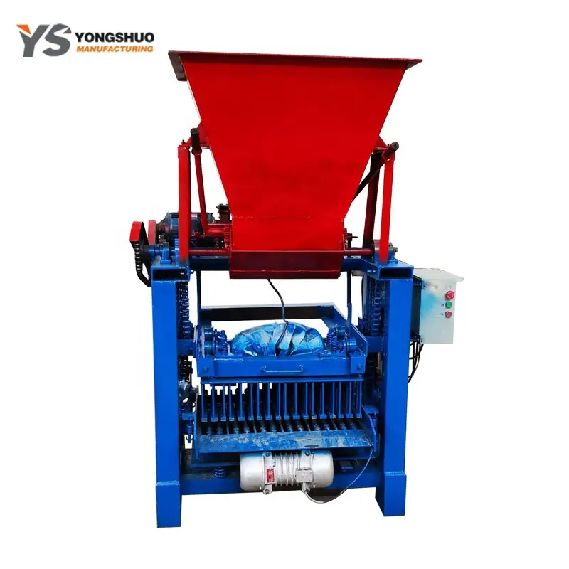 4-35moulding Semi Automatic Hollow Block concrete cement brick making machine