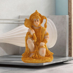 Nouvelle statue en résine du dieu singe hindou Hanuman, sculpture en bronze pour ornements de temple domestique, décoration religieuse pour la maison - Product Image 2