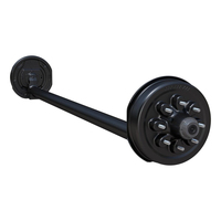Axe de suspension d'essieu de remorque à arbre de torsion Essieu tombé de remorque de cheval avec freins électriques