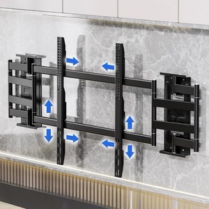 36mm Ultra Slim Large Screen Full Motion Swivel 30/30 55-100 <strong>Inch</strong> Cold Rolled Steel <strong>TV</strong> Mount Heavy Duty 800x600mm 125kg - Product Image 2