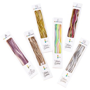 Confezione da 6 Candele a Spirale Arcobaleno Colorate e Creative <span class=keywords><strong>di</strong></span> Alta Qualità per Decorazioni <span class=keywords><strong>di</strong></span> Torte per Ringraziamento, Natale e Compleanni - Product Image 5