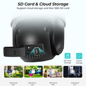 Caméra Wifi dôme à double objectif intérieure H.265Ai 6Mp 360 degrés <span class=keywords><strong>Webcam</strong></span> Icsee Vision nocturne Caméra réseau sans fil PTZ à balayage et rotation - Product Image 5