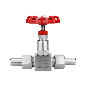 Vanne à aiguille J13W-160P, vanne d'arrêt avec manomètre en acier inoxydable 304, directement provenant du fabricant. - Product Image 2
