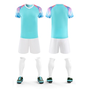 เสื้อฟุตบอลและกางเกงขาสั้นแบบสั่งทำได้  สำหรับผู้ใหญ่และเด็ก  พร้อมปักชื่อทีม เบอร์ เลข  โลโก้  ผ้าคุณภาพสูง คอตตอน/ไม้ไผ่/สแปนเด็กซ์  บริการ OEM - Product Image 2