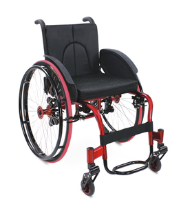 <span class=keywords><strong>Fauteuil</strong></span> <span class=keywords><strong>roulant</strong></span> sport en aluminium léger avec roues arrière à dégagement rapide pour personnes handicapées - Product Image 6