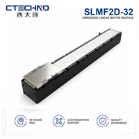 Módulo de Motor Lineal Integrado CTECHNO SLMF2D-32, Etapa de Accionamiento Directo, Empuje Nominal de 90 N
