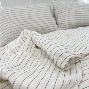 Оптовая продажа, комплект 100% пододеяльника из льна и льна - Product Image 4