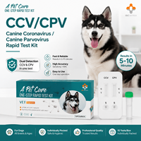 Kit de test rapide canin S&C Biotech CDV/CAV Distemper/Hepatitis Combo Test
