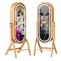 Photomaton en bois à impression instantanée le plus vendu pour appareils photo reflex et smartphones, idéal pour les fêtes, avec impression en libre-service et livraison rapide