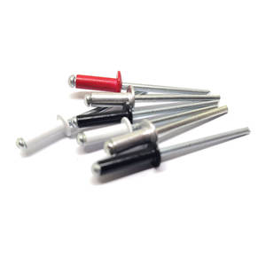 Kit d'assortiment de rivets à tête plate en aluminium de haute qualité, 6 tailles, 3,2 <span class=keywords><strong>mm</strong></span>, <span class=keywords><strong>4</strong></span> <span class=keywords><strong>mm</strong></span>, 5 <span class=keywords><strong>mm</strong></span>, qualité industrielle, tête plate, argenté, zingué - Product Image 2