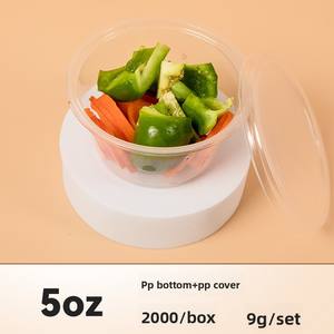Taza de plástico desechable de PP de una sola pared para salsa, tapa dispensadora de fruta de la Pasión, caja de inmersión para envasado de alimentos para llevar con revestimiento UV para soja - Product Image 6