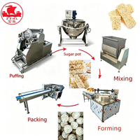 Ligne de production industrielle de gâteaux de riz soufflé à prix d'usine, machine à fabriquer des barres de céréales et des bonbons de riz soufflé