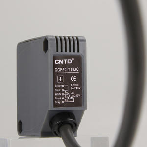 Interruptor Fotoeléctrico Cuadrado de Barrera Changde CNTD CGF50-TM10SRC, Sensor Óptico M50 24V Normalmente Abierto + Normalmente Cerrado - Product Image 1