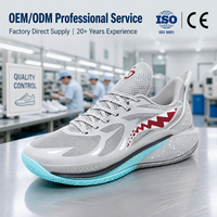 Chaussures de basketball basses pour hommes, respirantes, légères, antidérapantes, avec soutien amorti, vente en gros OEM