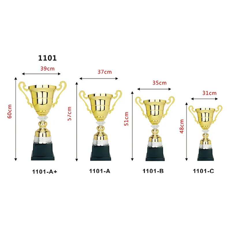 Coppa del trofeo tazza personalizzata in acciaio inossidabile tazza del trofeo fornitore Design personalizzato personalizzato oro ciclismo metallo Trofeos