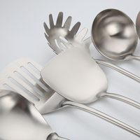 Ustensiles de cuisine écologiques de qualité supérieure pour la maison, 6 pièces en acier inoxydable