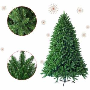 Wholesale Custom 1.5m 1.8m Green PVC Artificial <b>Christmas</b> <b>Tree</b> Sharp Tips Realistic Xmas Decor for Home Hotel Party Display - Product Image 1