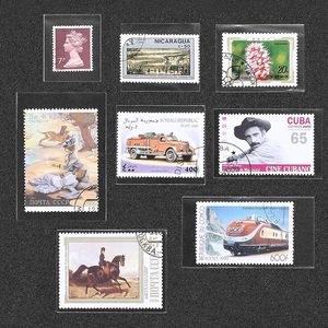 OPP Stamp Protection <b>Bags</b> 8 Models, Each 100 Pcs, Toal 800 Pcs, Clear Philatelic Storage and Stamp Collecting Supplies - Product Image 1