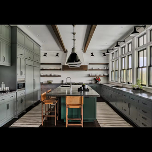 Juego de gabinetes de cocina modernos en forma de L de gama alta de Vermont Precio modular Gabinetes de cocina interiores modernos - Product Image 2