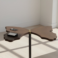 Table basse carrée moderne convertible à prix d'usine, décorative, extensible, en bois, pour salon, personnalisable