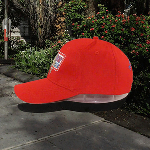 Gorra de Béisbol Roja de 6 Paneles Bubba Gump Shrimp Co. con Logotipo Serigrafiado, Estilo Deportivo, Unisex - Product Image 3