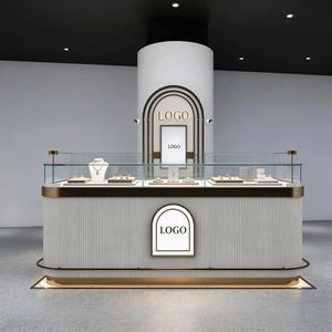 Vitrine pour bijoux pour magasin, étagère, armoire, hall d'exposition, bijouterie, jade, vitrine en verre, îlot de présentation, vente au détail - Product Image 1