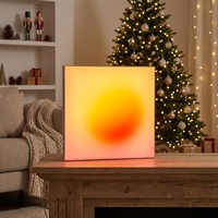 Lampu Dinding Akrilik Backlit Kotak Cahaya Sunset dengan Lampu LED RGB Seni Dinding LED Lampu Dinding Gradasi Bingkai Poster Aplikasi