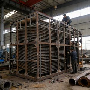 דוד שמן תרמי אופקי YLW - מבער רב-דלק לקש חקלאי/פחם/כדורי ביומסה - Product Image 3