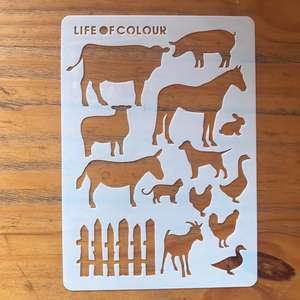 Plantillas de Dibujo de Plástico Personalizadas y Económicas para Niños, Juego de Plantillas para Recortar y Dibujar - Product Image 4