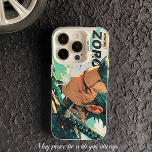 Élégante <span class=keywords><strong>Coque</strong></span> de Téléphone PC Imprimée <span class=keywords><strong>Anime</strong></span> Zoro pour <span class=keywords><strong>iPhone</strong></span> XS/XR et <span class=keywords><strong>iPhone</strong></span> 7/8/<span class=keywords><strong>11</strong></span>/12/13/14/15/16 Pro Max, Personnage de Dessin Animé - Product Image 3