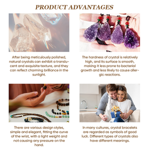 Kalung batu penyembuhan kristal alami dengan kuarsa mawar mentah liontin batu permata Amethyst kasar untuk penggunaan sehari-hari - Product Image 6