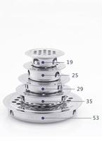 Grille de ventilation circulaire en acier inoxydable avec trous en maille pour cuisine, bureau, armoire
