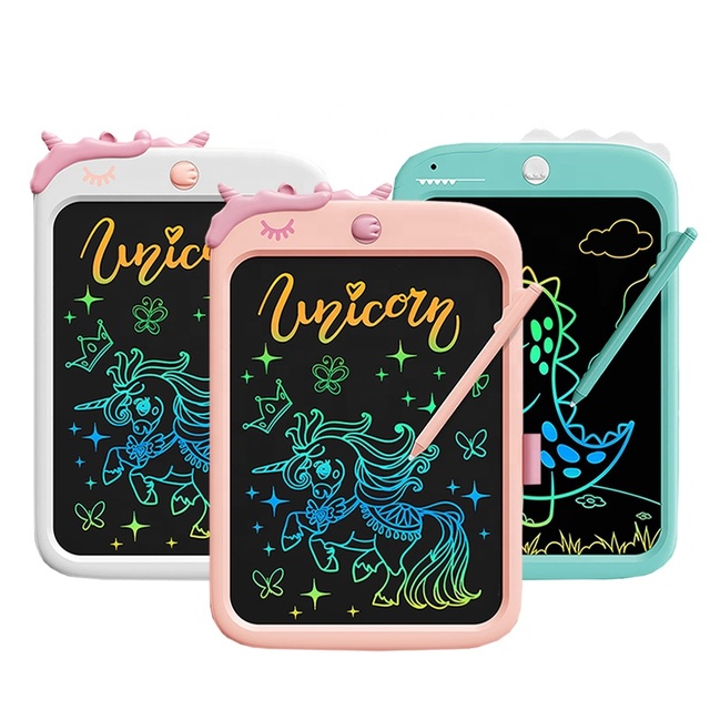 Unicorn Toys Stationery Electronic Drawing Board 8.5 10 Inch Lcd Writing Tablet With Memory Lcd Writing Tablet for Kids