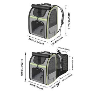 Mochila Expandible y Resistente para Perros y Gatos, Transpirable, Portátil, con Espacio para las Patas en la Parte Delantera, para Viajes - Product Image 2