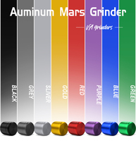 Meuleuse personnalisée OEM/ODM gratuite 55mm 4 pièces Mars Machine à couper le tabac meuleuse de fumée meuleuse d'herbes en métal, accessoires pour fumeurs