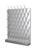 Rak pengering laboratorium kelas tinggi tahan kimia Lab PP Pegboard
