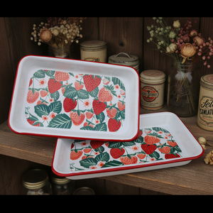 En gros : Plateau émaillé, Plat <span class=keywords><strong>de</strong></span> cuisson, Assiette à fruits, Assiette à noix, Assiette à dîner, Assiette à motifs végétaux chinois, Émail sous-glaçure, Résistant aux hautes températures - Product Image 1