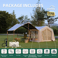 Tente gonflable Coody 7.0 Air - Beige, familiale, durable, de haute qualité, pour le camping en plein air, quatre saisons, portable, luxe, tentes Coody