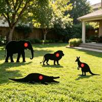 Cibles de tir en forme de silhouette d'animaux sauvages, cibles de tir de précision à point rouge en papier pour le tir à l'arc, vente en gros et tailles personnalisées