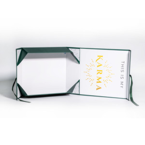 Custom Modern Luxury <b>Book</b> Shaped Recycled Paperboard Gift Packaging Self Erecting Magnetic Closure Matt Lamination Foldable <b>Box</b> - Product Image 1