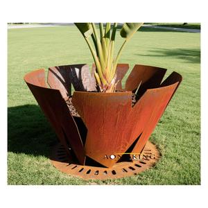 Jardinière de jardin extérieure personnalisée Jardinière en acier <span class=keywords><strong>corten</strong></span> Pot de <span class=keywords><strong>fleur</strong></span> en acier <span class=keywords><strong>corten</strong></span> - Product Image 1
