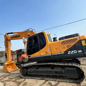 Escavadeira Hyundai 220 R220LC-9S usada 22 toneladas da Coreia do Sul para venda barata bom preço