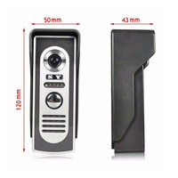 Vidéophone filaire haute définition 7 pouces, système de contrôle d'accès pour immeuble, interphone vidéo, sonnette