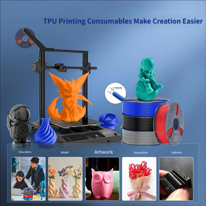 PLA TPU 95A Flexible 1.75mm <b>3D</b> <b>Printer</b> Filament White for Soft Prints and Shoe Insoles - Product Image 4