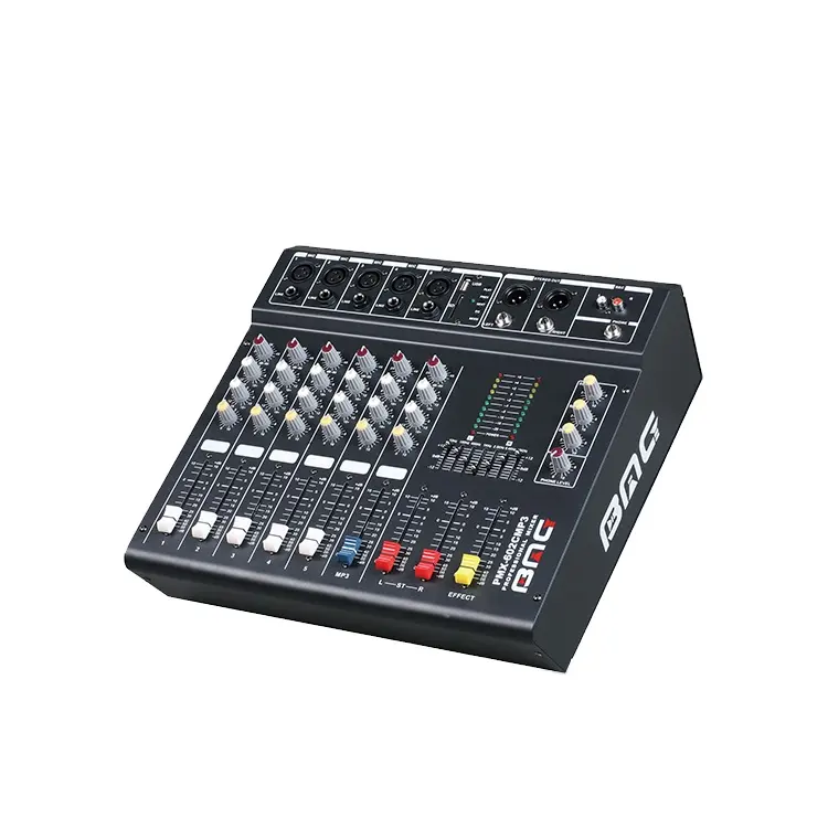 BMG-mezclador de audio profesional de alta calidad, 6 CANALES, con reproductor mp3