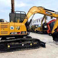 Harga Murah Kualitas Tinggi Excavator Bekas SANY SY75C Pro Mini Digger SY75
